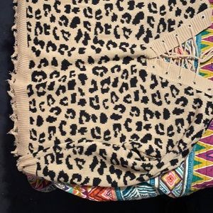 Leopard print off the shoulder sweater! 2x